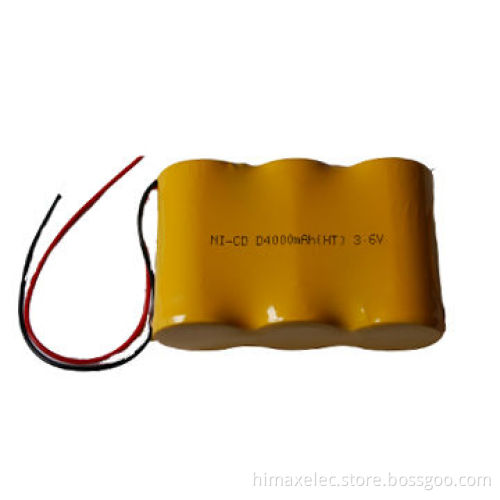 6V/5000mAh NiCd D size batteries for emergency light